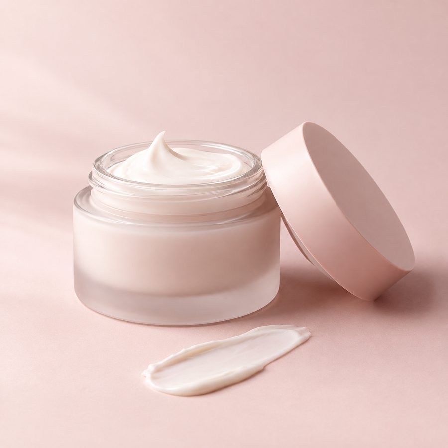 Un tarro de crema hidratante