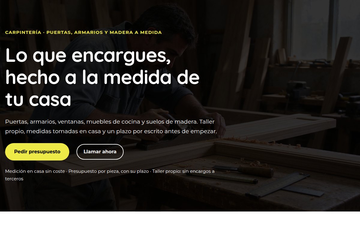 La portada de la demo de Gremio para carpinteros