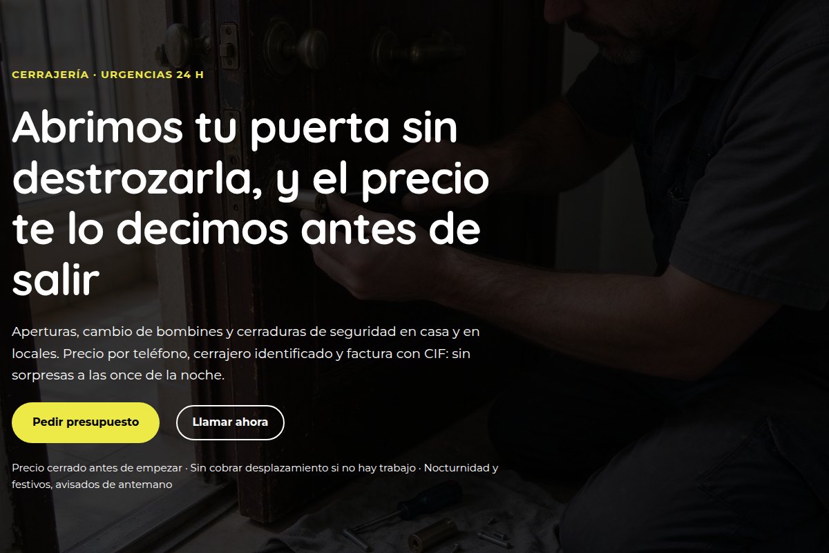 La portada de la demo de Gremio para cerrajeros